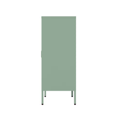 2-Piece Naomi Accent Cabinet and Storage Cabinet in Green - Ornate Home