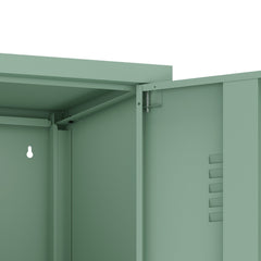 2-Piece Naomi Accent Cabinet and Storage Cabinet in Green - Ornate Home