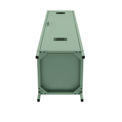 2-Piece Naomi Accent Cabinet and Storage Cabinet in Green - Ornate Home