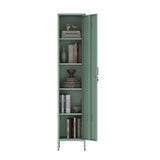 2-Piece Naomi Accent Cabinet and Storage Cabinet in Green - Ornate Home
