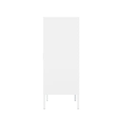 2-Piece Naomi Accent Cabinet and Storage Cabinet in White - Ornate Home