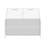 2-Piece Naomi Accent Cabinet and Storage Cabinet in White - Ornate Home