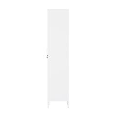 2-Piece Naomi Accent Cabinet and Storage Cabinet in White - Ornate Home