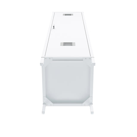 2-Piece Naomi Accent Cabinet and Storage Cabinet in White - Ornate Home