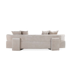 2-Piece Verandah 112" XL Sofa and Accent Chair in Beige - Ornate Home