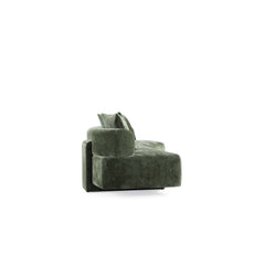 2-Piece Verandah 112" XL Sofa and Accent Chair in Olive Green - Ornate Home