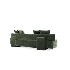 2-Piece Verandah 112" XL Sofa and Accent Chair in Olive Green - Ornate Home