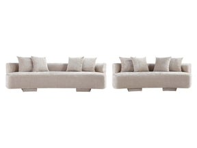 2-Piece Verandah 90.6" Sofa and 112" XL Sofa in Beige - Ornate Home