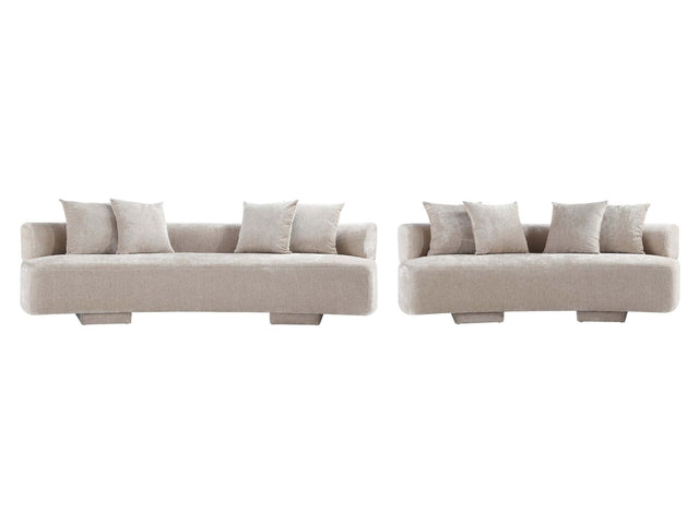 2-Piece Verandah 90.6" Sofa and 112" XL Sofa in Beige - Ornate Home