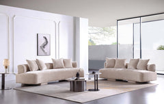 2-Piece Verandah 90.6" Sofa and 112" XL Sofa in Beige - Ornate Home