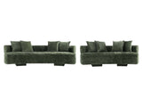 2-Piece Verandah 90.6" Sofa and 112" XL Sofa in Olive Green - Ornate Home