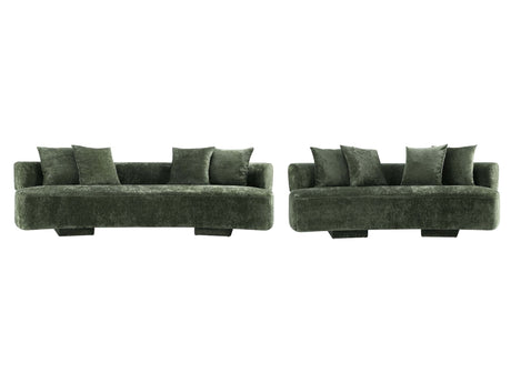 2-Piece Verandah 90.6" Sofa and 112" XL Sofa in Olive Green - Ornate Home