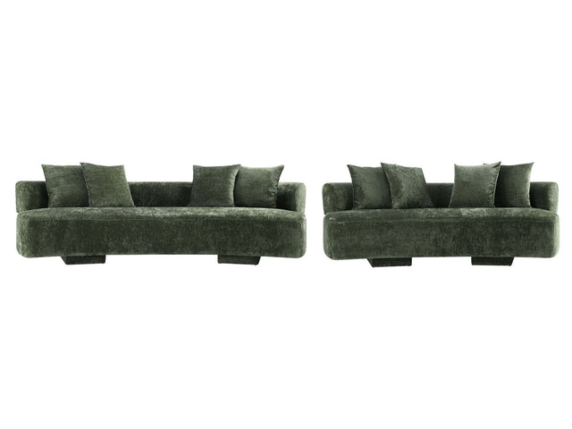 2-Piece Verandah 90.6" Sofa and 112" XL Sofa in Olive Green - Ornate Home