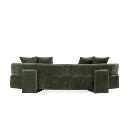 2-Piece Verandah 90.6" Sofa and 112" XL Sofa in Olive Green - Ornate Home