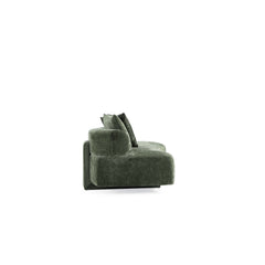 2-Piece Verandah 90.6" Sofa and Accent Chair in Olive Green - Ornate Home