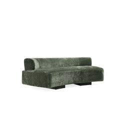 2-Piece Verandah 90.6" Sofa and Accent Chair in Olive Green - Ornate Home