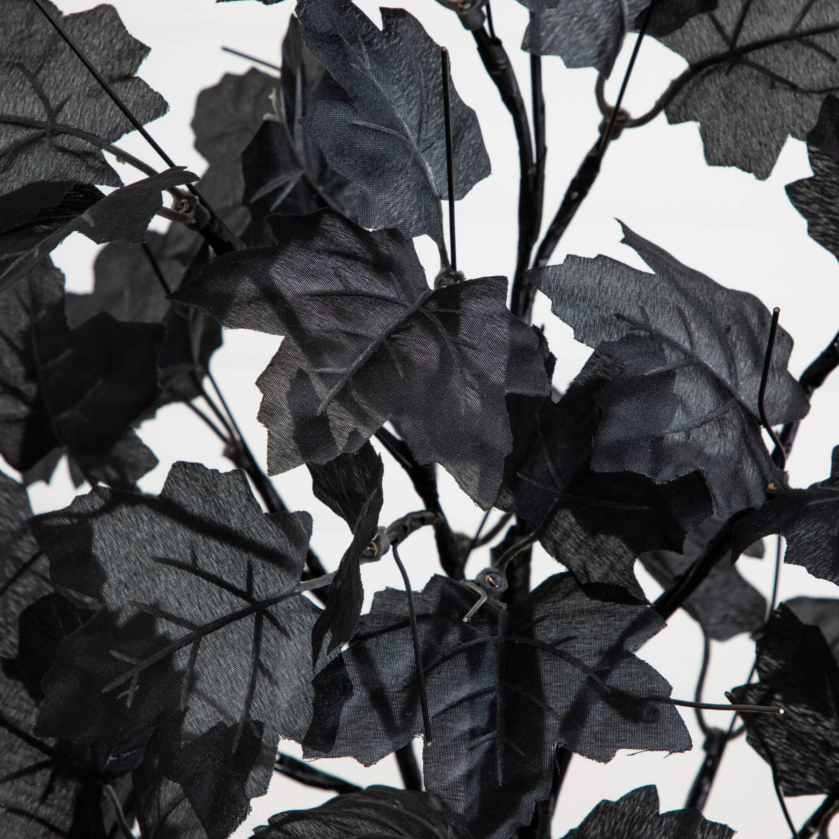 2' Pre-Lit Artificial Halloween Black Maple Tree with 24 Orange & Purple LED Lights