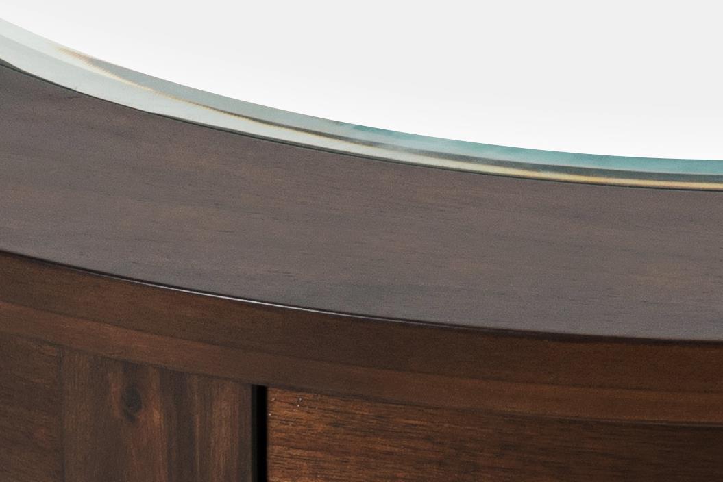Urban Icon Merlot Round Counter Table w/ 4 Stools