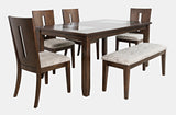 Urban Icon Merlot Ext Dining Table w/ 4 Chairs, Bench