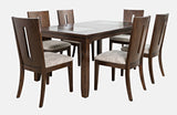 Urban Icon Merlot Rect. Ext Dining Table w/ 6 Chairs