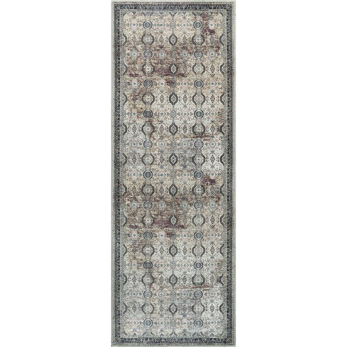 Rain Olive Distressed Vintage NonSlip Indoor Area Rugs - Ornate Home