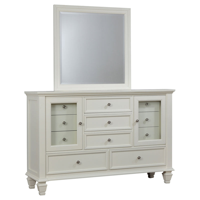 Sandy Beach Cream White Dresser and Mirror - Ornate Home