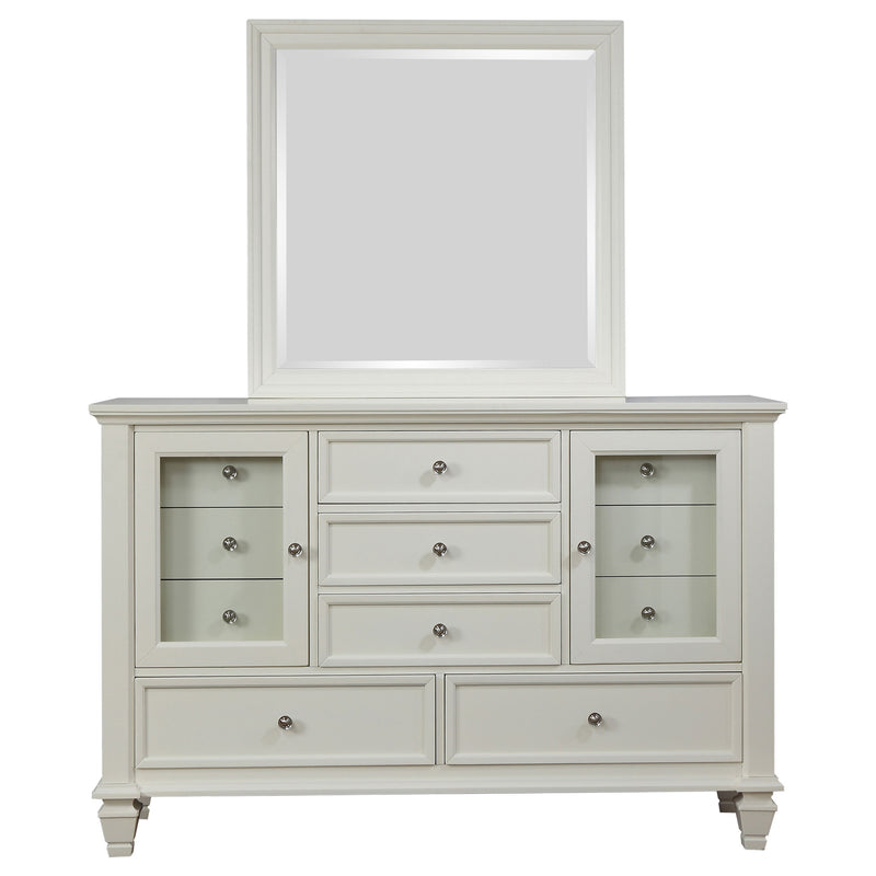 Sandy Beach Cream White Dresser and Mirror - Ornate Home