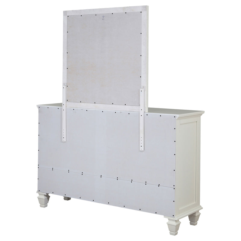 Sandy Beach Cream White Dresser and Mirror - Ornate Home