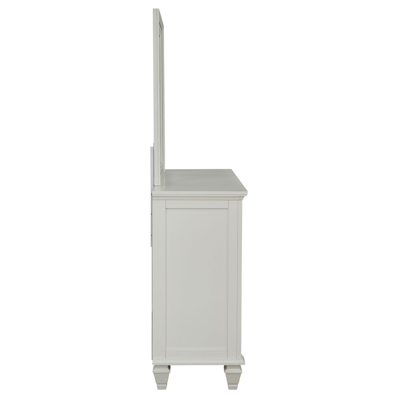 Sandy Beach Cream White Dresser and Mirror - Ornate Home