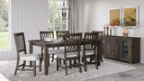 Willow Creek Brown/Cream Ext Dining Table w/ 4 Chairs