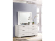 Felicity White High Gloss 6-drawer Wood Dresser with Mirror - Ornate Home