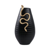 Lucashaven Black/Gold Large Vase