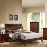 Ilana Brown Cherry Eastern King Bed