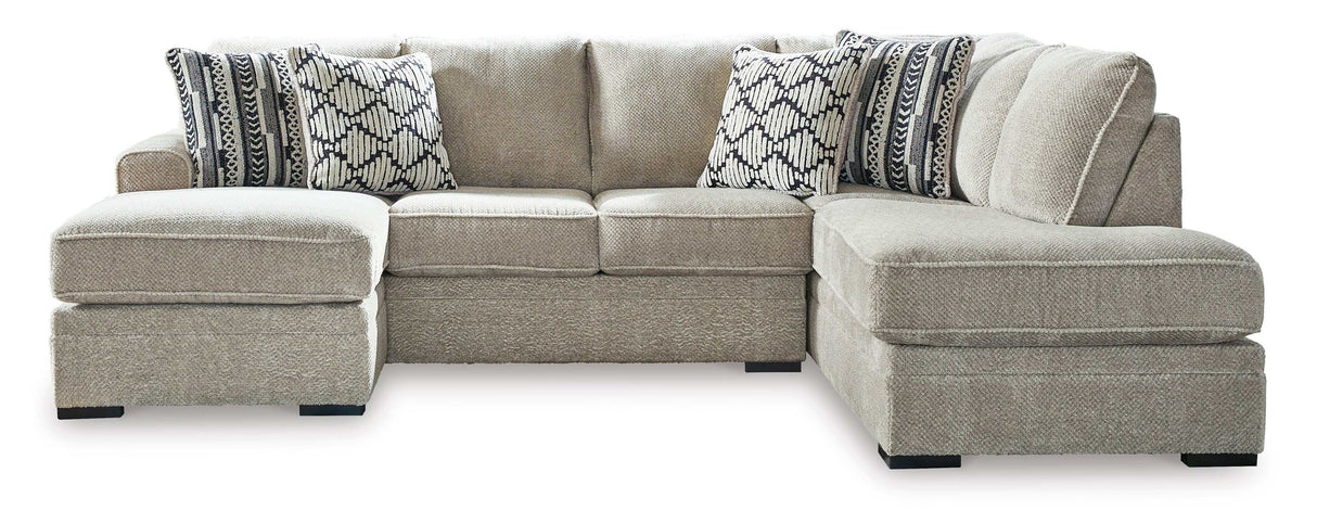 Calnita Sisal RAF Corner Chaise Sectional - Ornate Home