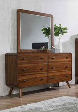 Robyn Dark Walnut Dresser and Mirror - Ornate Home