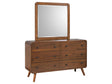 Robyn Dark Walnut Dresser and Mirror - Ornate Home