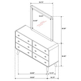 Robyn Dark Walnut Dresser and Mirror - Ornate Home