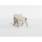 Chevron Beige Accent Chair