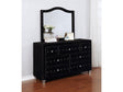 Deanna Black Dresser and Mirror - Ornate Home