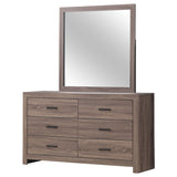 Brantford Barrel Oak Dresser and Mirror - Ornate Home