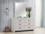 Brantford Coastal White Dresser and Mirror - Ornate Home