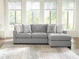 UrbanCrest Pewter 2-Piece Sleeper Sectional with RAF Chaise