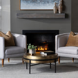 Hudson Gold/Black Textured Brass Cocktail Table