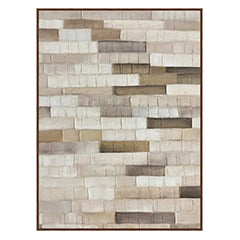 Somersville Multicolor Hand Painted Horizon Rectangles Framed Wall Art