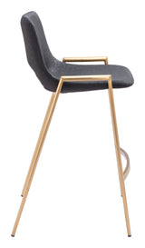 Desi Black & Gold Counter Stool (Set of 2)