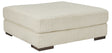 Lindyn Ivory Oversized Accent Ottoman - Ornate Home