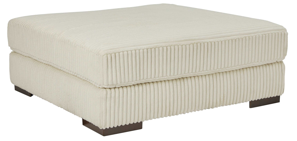 Lindyn Ivory Oversized Accent Ottoman - Ornate Home