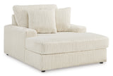 Lindyn Ivory 6pc RAF Chaise Sectional - Ornate Home