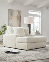 Lindyn Ivory 6pc RAF Chaise Sectional - Ornate Home