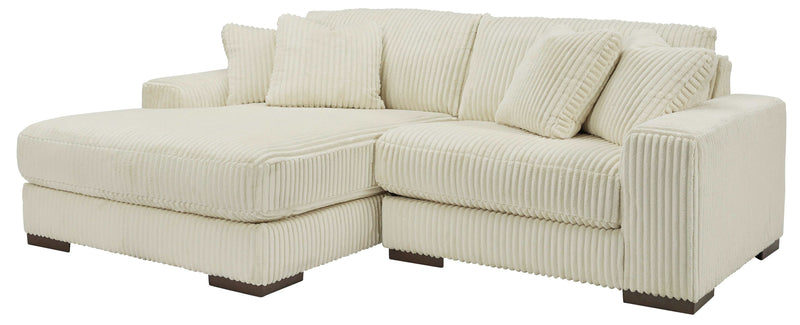 (Online Special Price) Lindyn Ivory 2pc LAF Chaise Sectional - Ornate Home